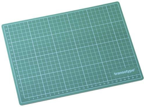 Transotype 17504 Schneidematte als Desk Pad aus Kunststoff in Schwarz, Grün oder Transparent - Bild 1