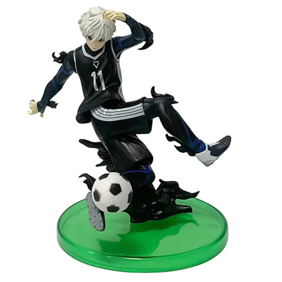 Bandai Jieshiyi Noguchi Shiro Fenglehui Fußball, PVC Modell Charakter Spielzeug, Blau - Bild 2