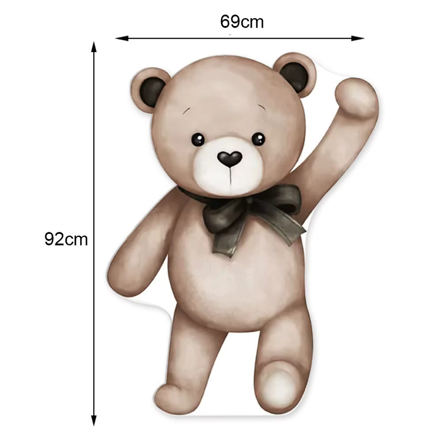 81 Stück Braunbär Luftballon-Set in Braun und Beige für Babyparty und Geburtstag, Retro-Boho Party-Dekoration mit 36 Zoll Teddybär-Ausschnitten - Bild 3