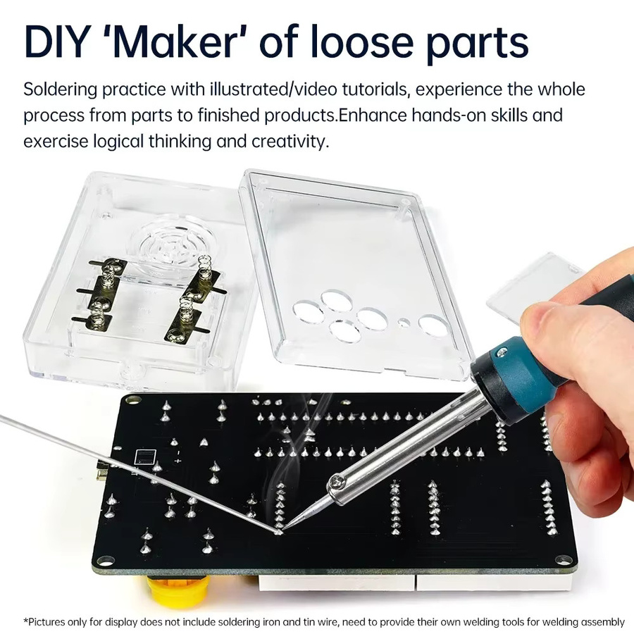 diymore Elektronisches DIY 7-Pixel-Spielkonsolen-Set, Puzzle-Pixel-Spielkonsole, Micro-USB - Bild 2