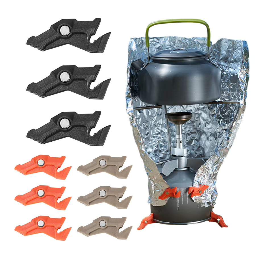 APWIKOGER Magnetisches Stativ für Gastanks, multifunktionaler Campingkocher-Ständer und Kanister-Stabilisator in Orange - Bild 3