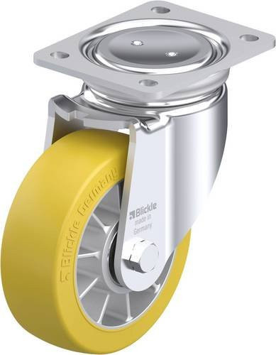 Blickle LUH-ALTH 152K Stahlblech-Lenkrolle in Silber mit 150 mm Rad-Durchmesser und 900 kg Tragfähigkeit - Bild 1