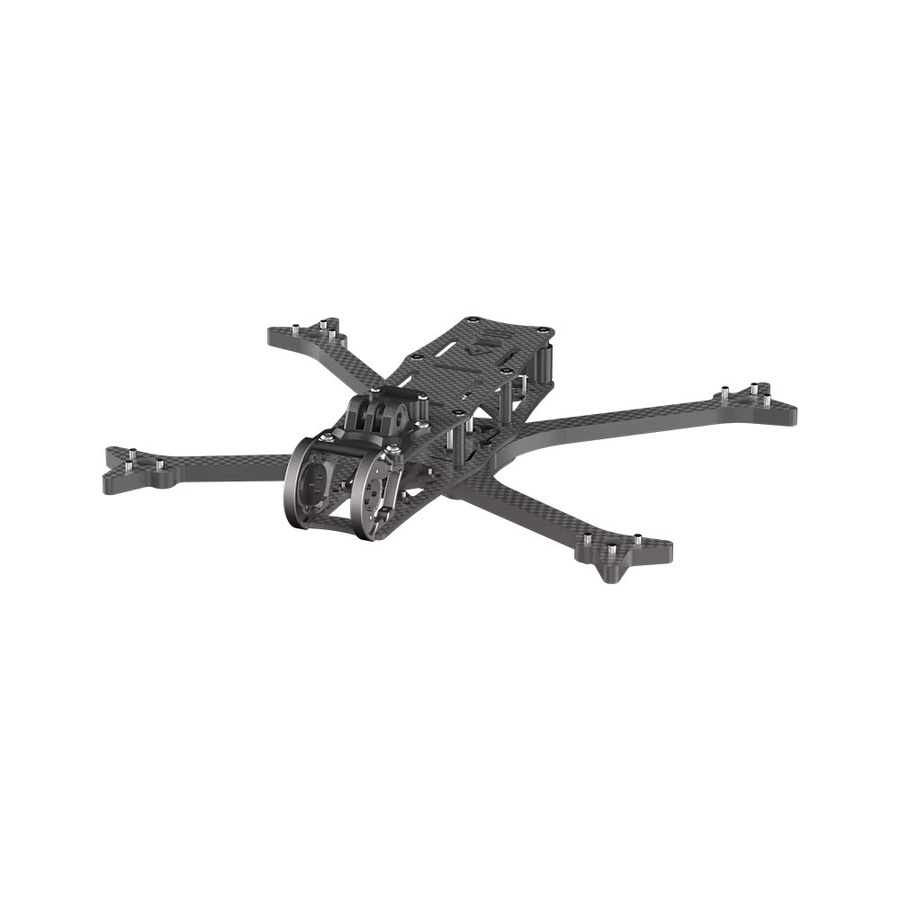 IFLIGHT AOS 6 V5.1 FPV-Rahmenkit in Schwarz mit 6 mm Armabstand, kompatibel mit DJI O4 Pro Air Unit, DJI O3 Air Unit, Vista HD-System und BLITZ mini 1.6W VTX - Bild 2