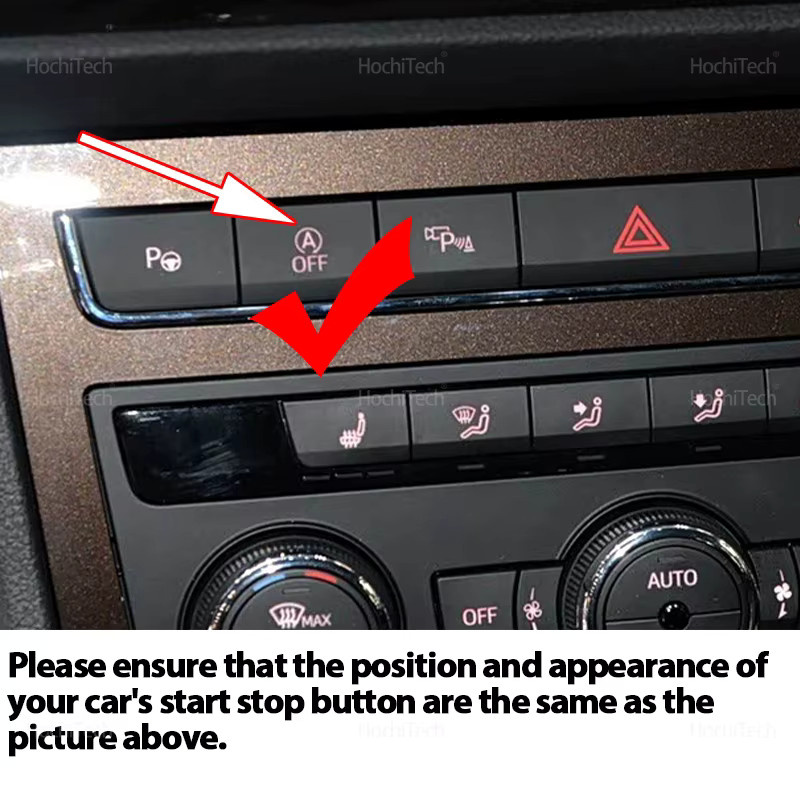 Auto Start Stop Eliminator Schalter für Seat Ateca KH7 2016-2021 in Schwarz - Bild 2