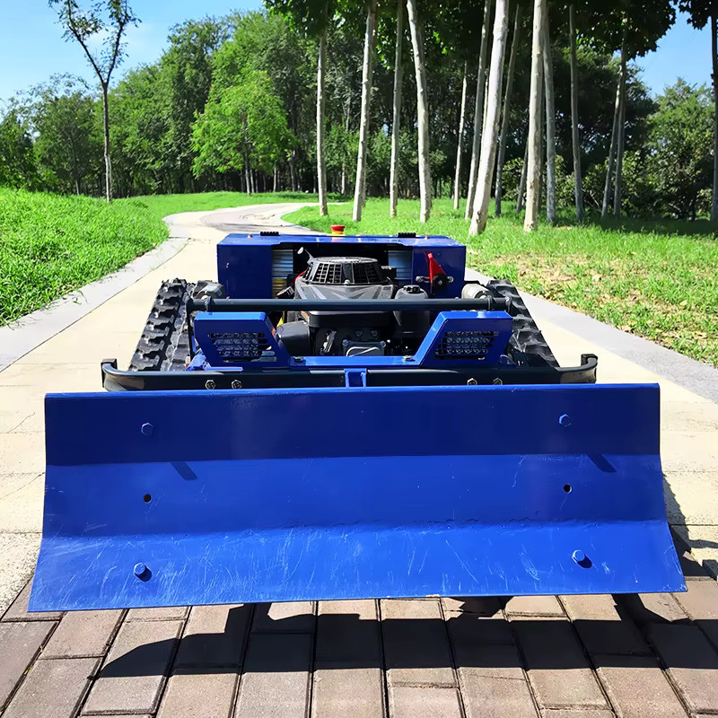 AIWEIYA Ferngesteuerter Rasenmäher-Roboter mit Nullwendekreuzung in Blau - Bild 3
