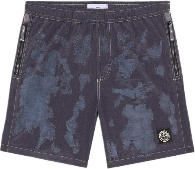 Stone Island Badeshorts Herren, Camouflage Muster, Anthrazit-Grau - Bild 1