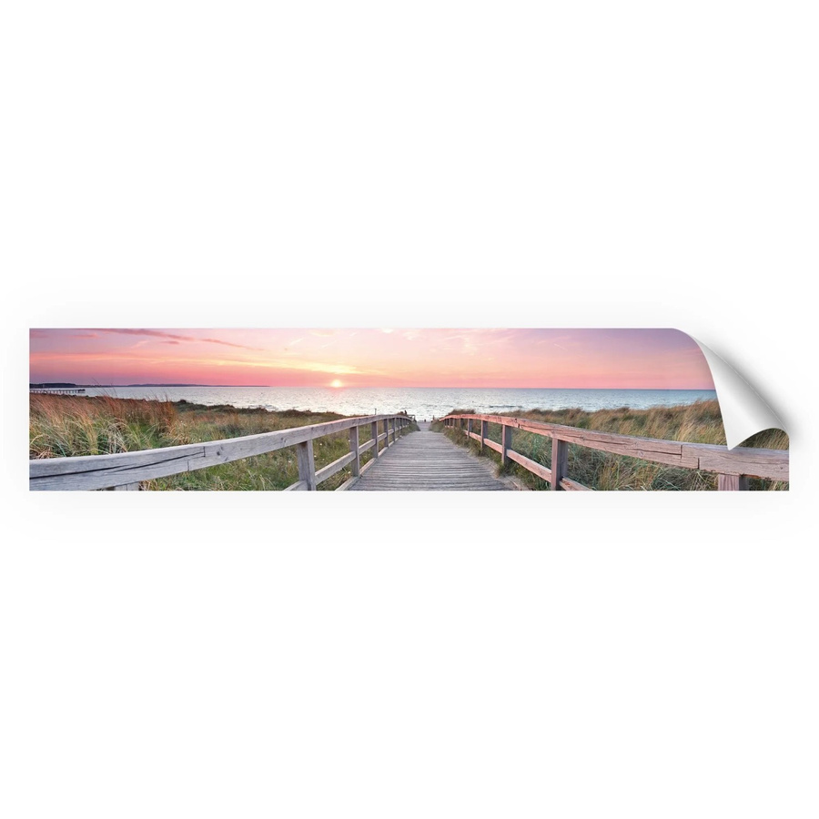 Myspotti Küchenrückwandfolie Ostseestrand in Tile-Look, selbstklebend, multicolor, B: 280 cm, H: 60 cm - Bild 2
