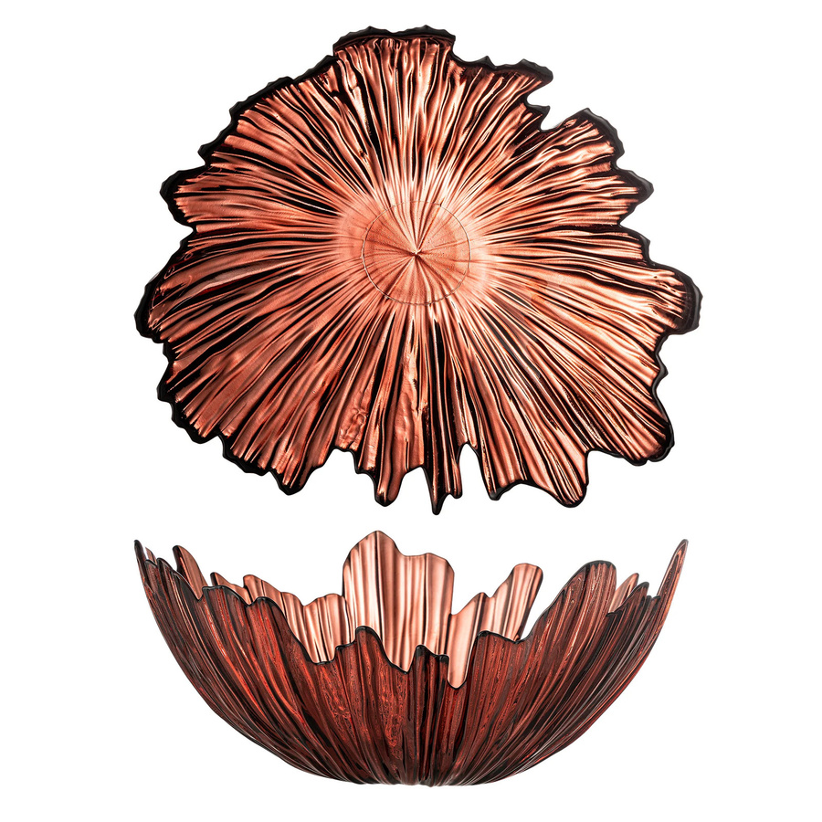 Bloomingville Aila Glasschale in Rot Ø31 x 14 cm - Bild 1