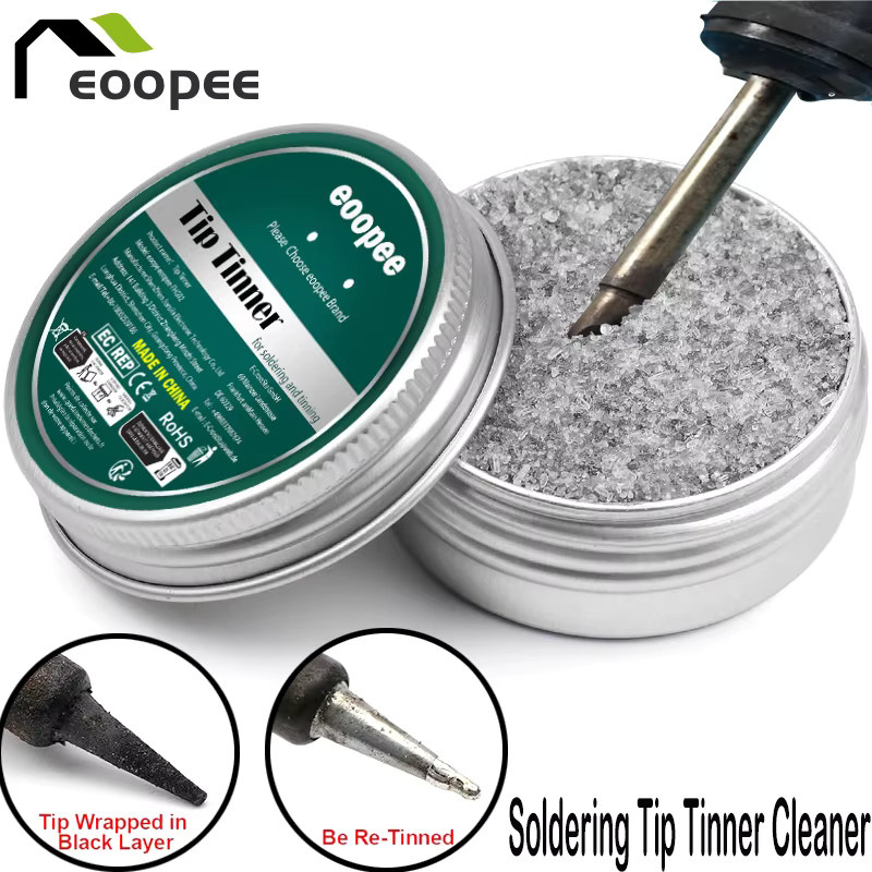 Bleifreie Lötspitzen-Reinigungspaste Tinner Cleaner zur Oxidation und Auffrischung der Lötspitze in Silber - Bild 2