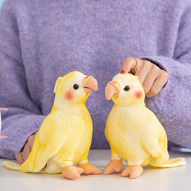 Gegemuchen Gelbe Papageien-Plüschtiere, 17cm, Plüsch / Textil - Bild 1