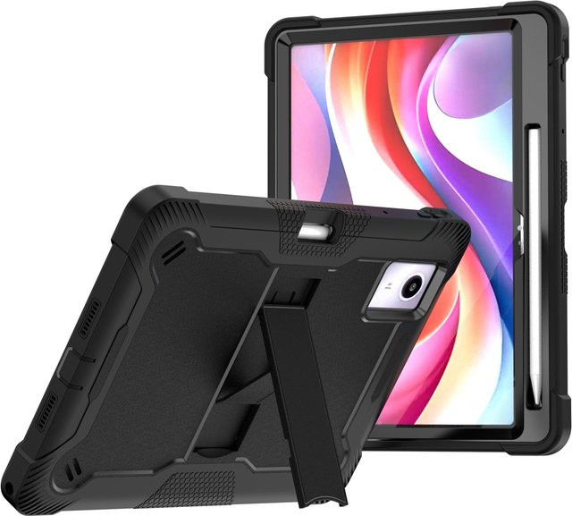 Robuste Schutzhülle für Lenovo Tab Idea 11 TB336ZU TB336FU Xiaoxin Pad 11 mit Stifthalter und Tablet-Ständer in Schwarz - Bild 1