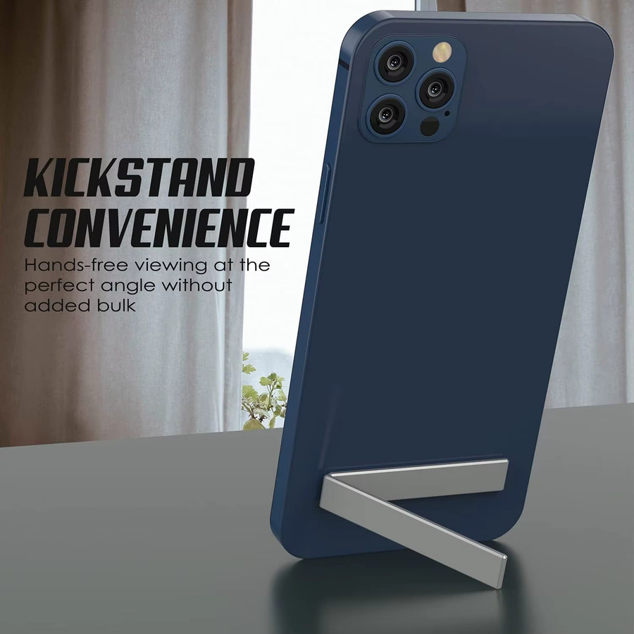 2 Stück ultradünne Handy-Griffhalter aus Legierung in Silber, universeller verstellbarer Smartphone-Ständer mit Klebesticker - Bild 3