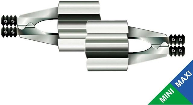 Schellenberg Rollladen-Klemmsicherung Mini/Maxi aus Edelstahl in Silber, 2 Stück - Bild 1