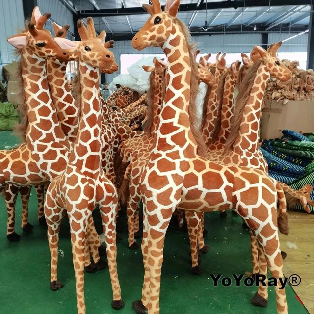 Giraffe Plüschtier, Braun, 80cm - Bild 1