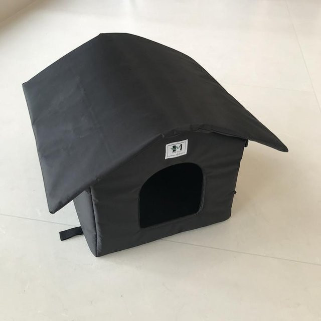 Wasserdichtes Outdoor Haustierhaus von Pet Products My für Katzen und Hunde, Schwarz, B/T/H: 40 x 40 x 40 cm - Bild 1