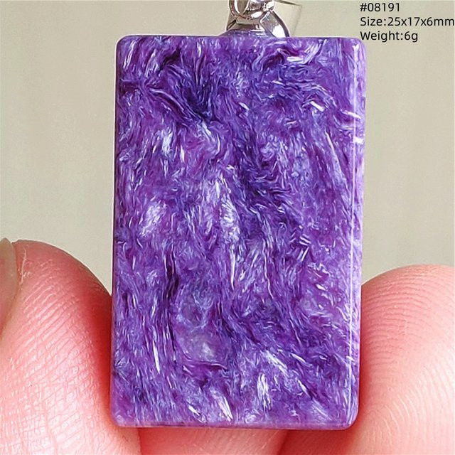 MUKO GEMS Anhänger Charoite, Lila, Rechteck, Damen - Bild 1