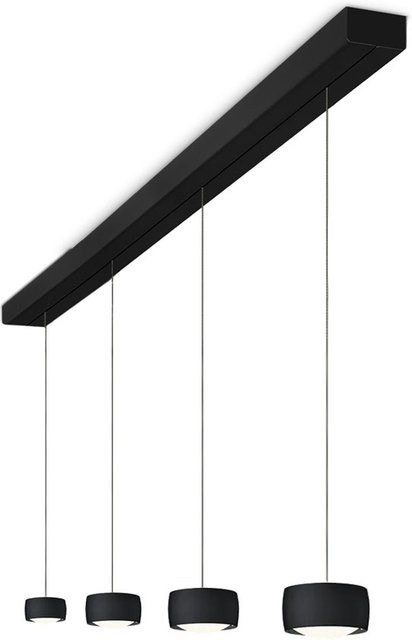 Oligo Grace 4-flammige LED-Pendelleuchte in Schwarz matt mit Tunable White und unsichtbarer Höhenverstellung - Bild 1