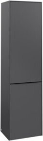 Villeroy & Boch Hochschrank Subway 3.0 in Schwarz und Grau, Wandmontage, B/T/H: 40 x 36,2 x 171 cm - Bild 1