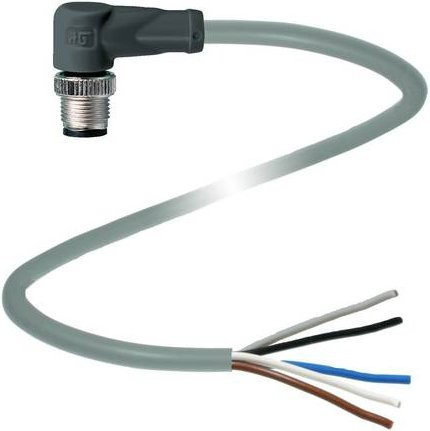 Pepperl+Fuchs Sensor-Aktor-Steckverbinder 240772-100001, konfektioniert, 5 Polzahl, grau, Länge: 1 m - Bild 1