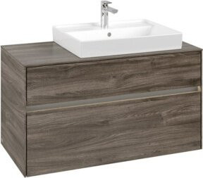 V&B Waschtischunterschrank Collaro mit LED-Beleuchtung, B/T/H: 100 x 54,8 x 50 cm - Bild 1