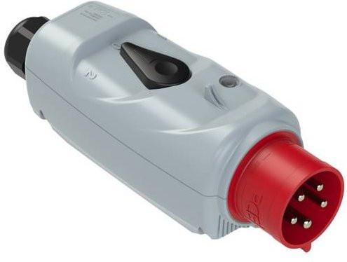 PCE CEE Stecker 32A 5polig 400V in Grau - Bild 1