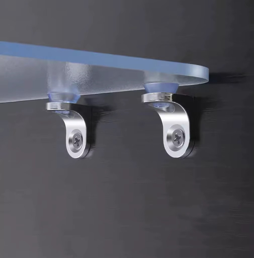 NIUXIANG Regalhalterungen aus Kunststoff in Silber für Glas und Holz - Bild 3