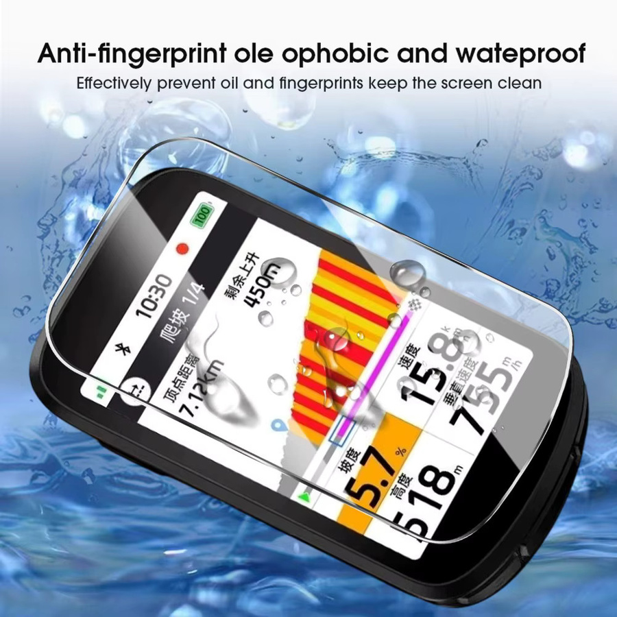 IGPSPORT Displayschutzfolie aus gehärtetem Glas für BSC500 BSC200 BSC300 BSC100S BiNavi GPS und BSC200S BSC300T transparent - Bild 5