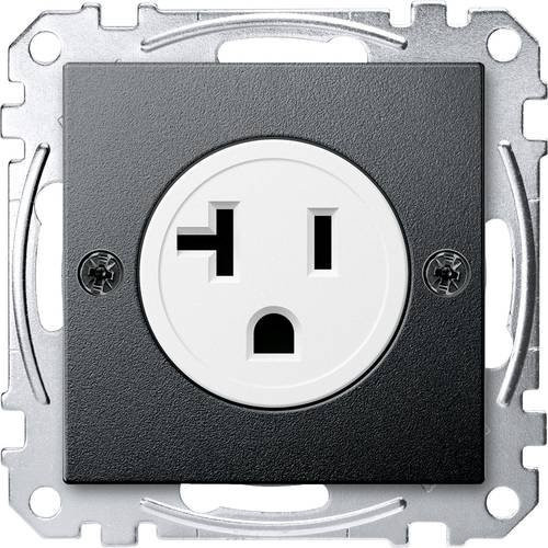 Merten Steckdose System M in Anthrazit mit IP65 Schutzart MEG2156-0414 - Bild 1