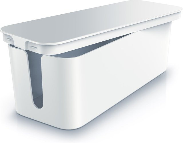 Bearware Kabelbox in Weiß mit Gummifüßen für dein Kabelmanagement und als Ladebox - Bild 1