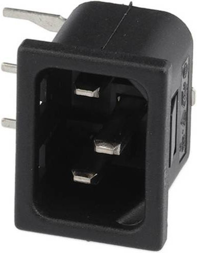 Bulgin PX0575/30/PC Netz-Steckverbinder in Schwarz - Bild 1