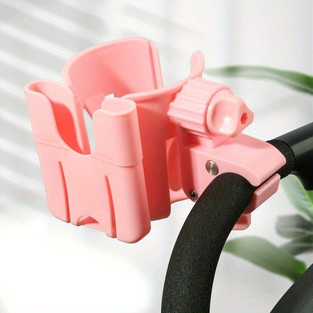 Mango Event 2-in-1 Universal-Getränkebecherhalter mit Telefonhalter für Kinderwagen und Rollstuhl in Rosa - Bild 1