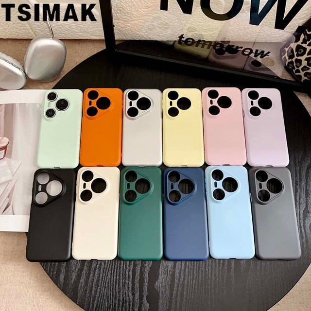 Original Silikon Schutzhülle für Huawei Pura 70 Pro, Pura 70 Pro Plus und Pura 80 Ultra in Blau mit seidigem Gefühl - Bild 1