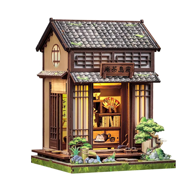 Cutebee DIY Book Nook Kit, Miniatur-Puppenhaus-Bücherregaleinsatz, Holz - Bild 3