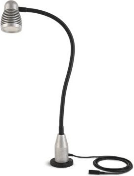 Bauer & Böcker LED-Arbeitsleuchte Flexi 90°, 4,5 W, 450 lm, 5500 K, dimmbar, neigbar, Magnetfuß, IP65, Aluminium, grau-schwarz, Länge: 60 cm - Bild 1