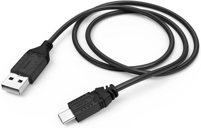 Hama USB-C Ladekabel Basic für PS5 Controller in Schwarz, Länge: 0,75 m - Bild 1