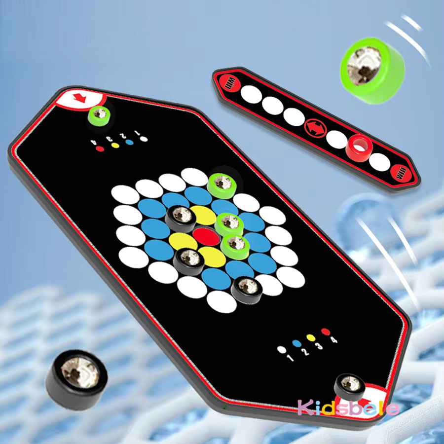 Kidsbele Magnetisches Kurvenball-Tischspiel, Strategiespiel, 2 Spieler - Bild 4
