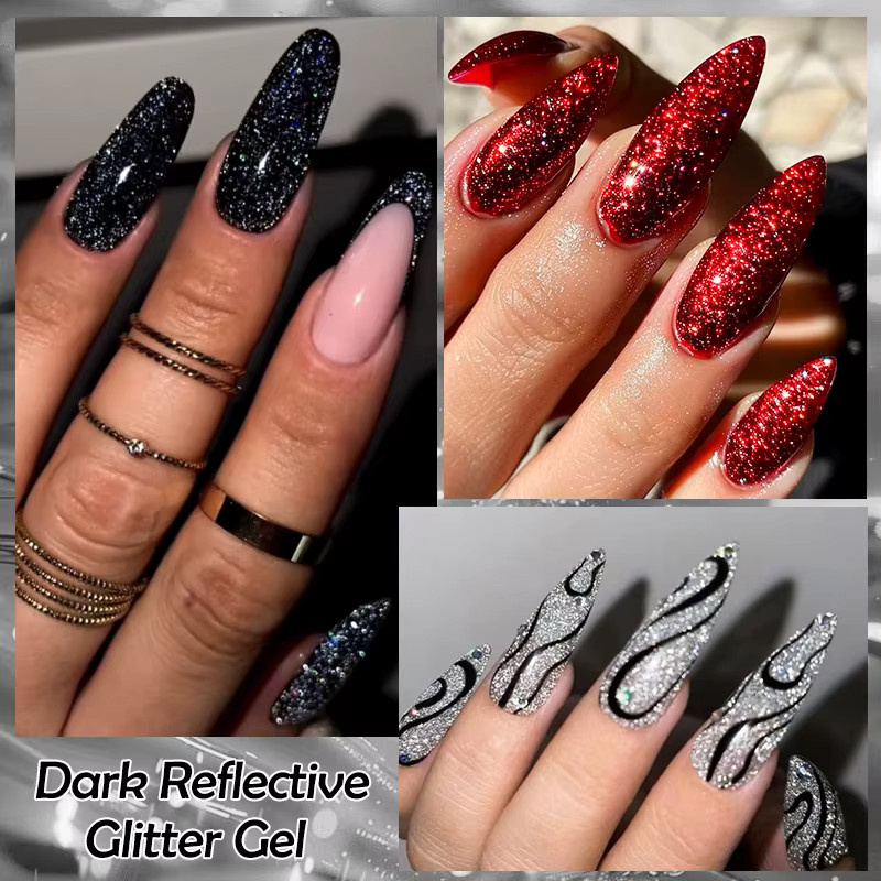 MEET ACROSS Red Series Glitzer-Gel-Nagellack, 7 ml - Bild 3