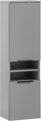 Schildmeyer Hochschrank Alessio in Grau, modern und matt, B/H/T: 40,3 x 138,3 x 32 cm - Bild 1