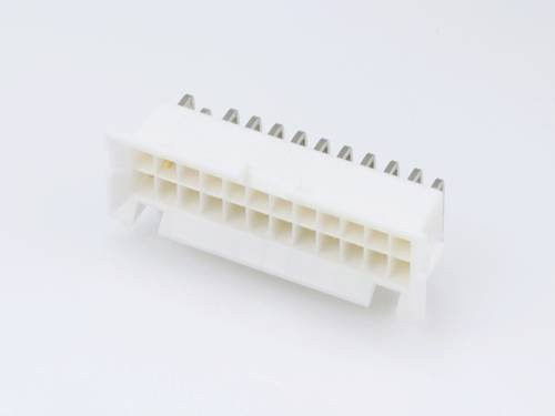 Molex Einbau-Buchsenleiste Standard in Weiß mit 24 Polen und Goldkontakten - Bild 1