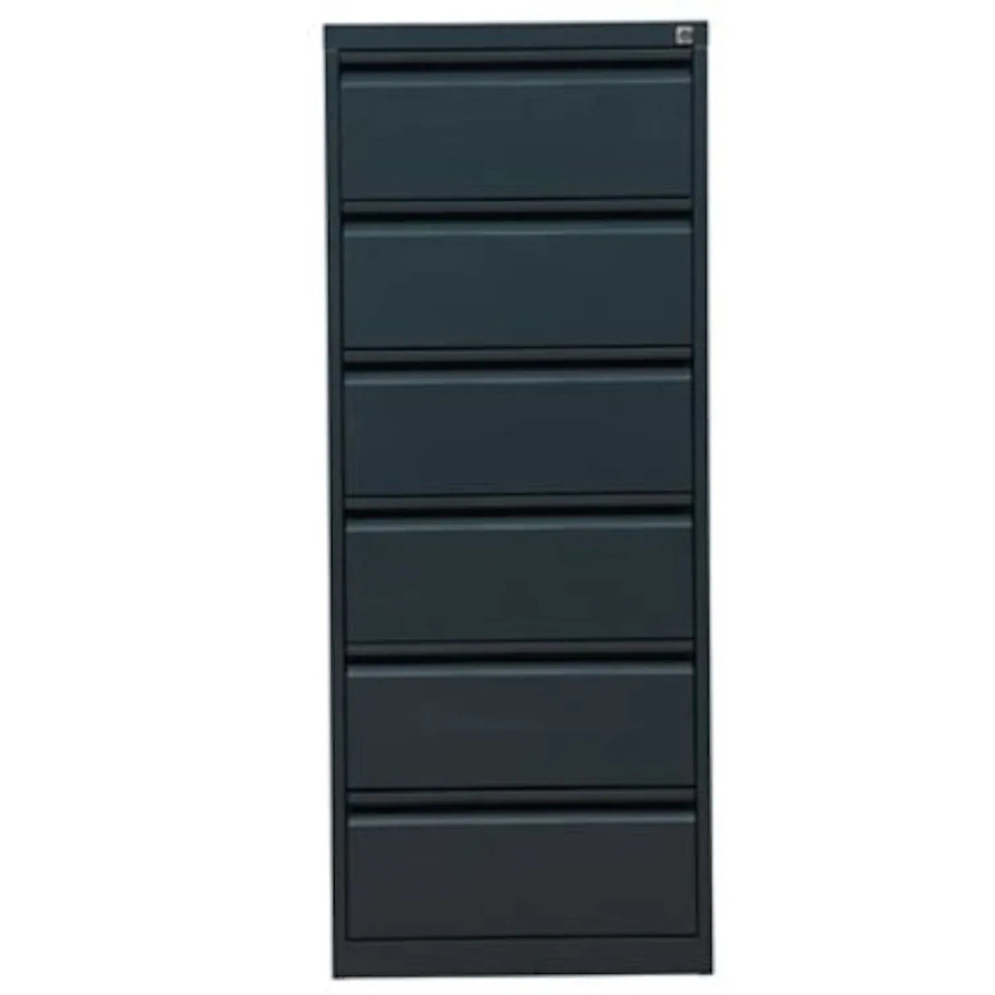 PROREGAL Karteischrank Mare mit 6 Schubladen aus Metall in Anthrazit, H x B x T: 132 x 53 x 62 cm - Bild 2
