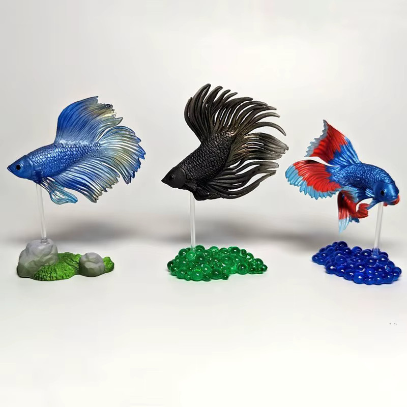 Simulierte Kampf Fisch Modell, Tropische Fische Figur, Bunt / Mehrfarbig - Bild 4
