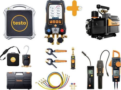 Testo Wärmepumpen-Profi-Set 558s zur Messung von Druck, Temperatur und Vakuum in Multicolor - Bild 1