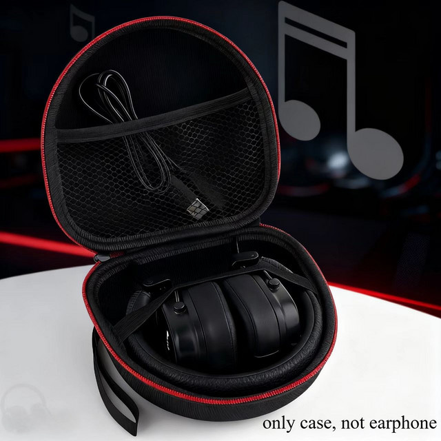 Schutzhülle für Over-Ear-Kopfhörer von Anker in Schwarz, passende Tasche für BERIBES, TOZO, KVIDIO und Beats, mit Geräuschunterdrückung - Bild 1
