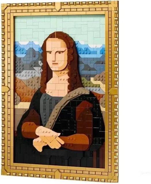 Super Six Berühmtes Gemälde 3D-Modell Steinbaustein Bunt - Bild 1
