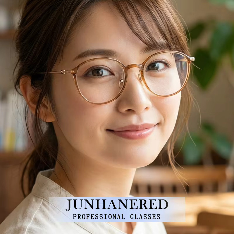 JUNHANERED Korrektionsbrille Rund, Titan, Vollrand, Damen - Bild 3