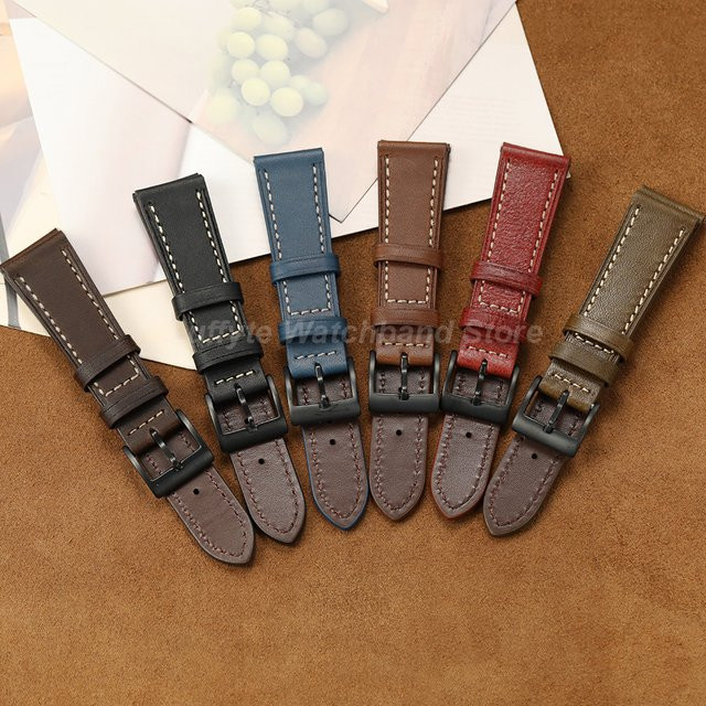 luffyte Uhrenarmband Leder, Herren - Bild 1