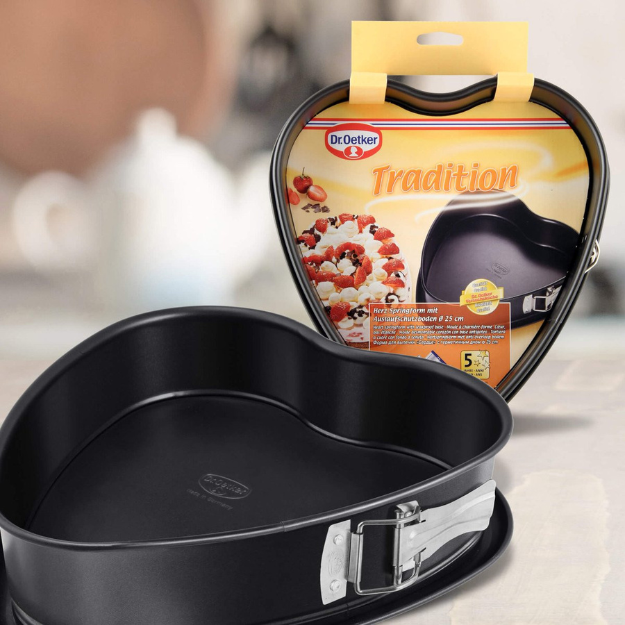 Dr. Oetker Springform Herz Tradition, Schwarz, Durchmesser: 25 cm - Bild 2