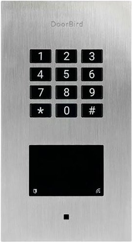 DoorBird Code-Tastatur mit RFID und beleuchteter Tastatur für Unterputz Montage, Farbe: Silber, IP65 - Bild 1