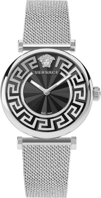 Versace Armbanduhr, Analoguhr, Quarz, Edelstahl, 35 mm, Damen, Schwarz - Bild 1