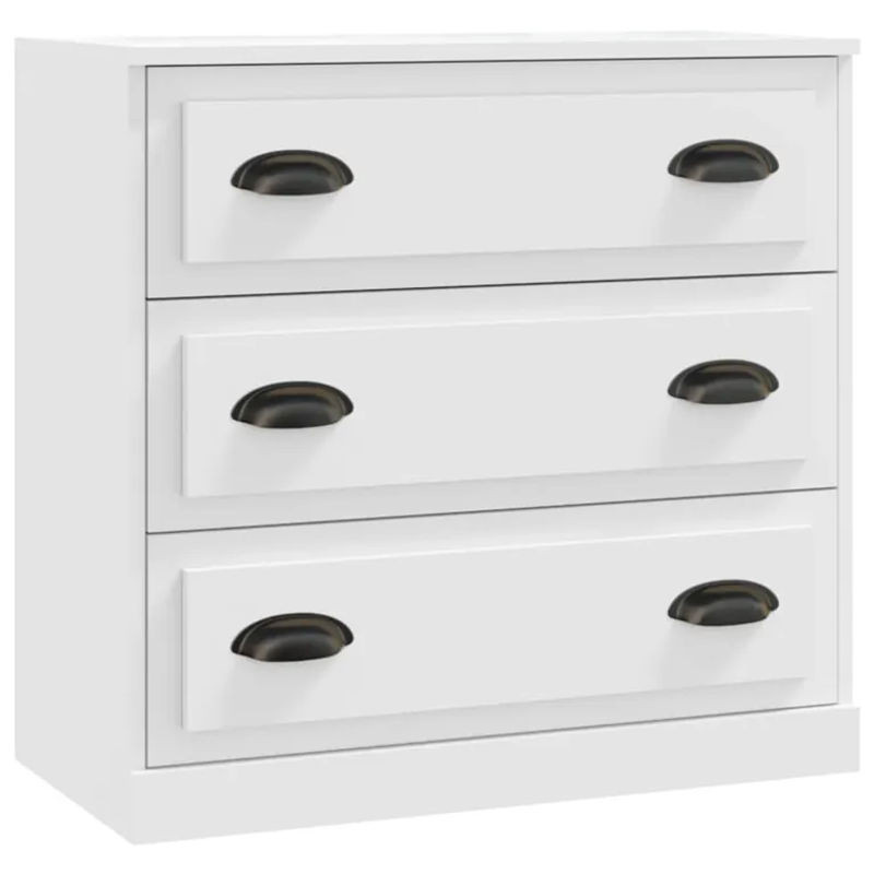 Vidaxl Schränke Classic Set, 2 Stück, Weiß, Holzwerkstoff, freistehend - Bild 1